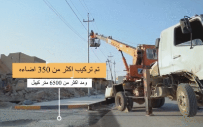 Sinjar’s streets are back to life with their lights